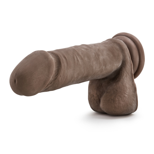 Au Naturel 8 Inch Sensa Feel Dildo - Chocolate  2