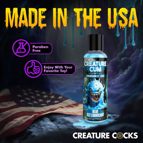 Creature Cum Blue Water-Based Lubricant 4oz  3
