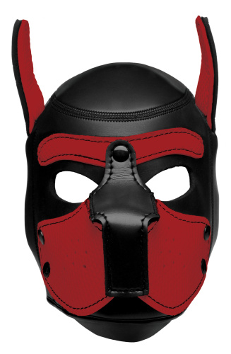Spike Neoprene Puppy Hood - Red  5
