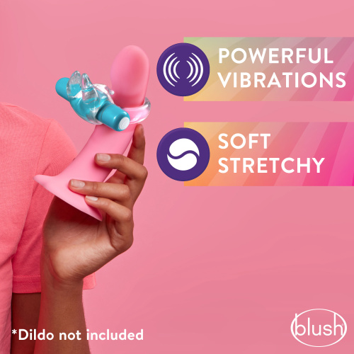 Play With Me  Bull Vibrating C-Ring - Blue  4