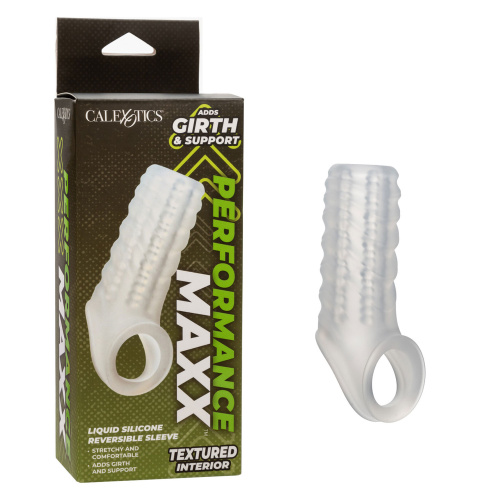 Performance Maxx Liquid Silicone Reversible Sleeve - Clear  3
