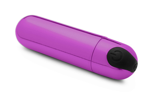 10x Rechargeable Vibrating Metallic Bullet - Purple  2