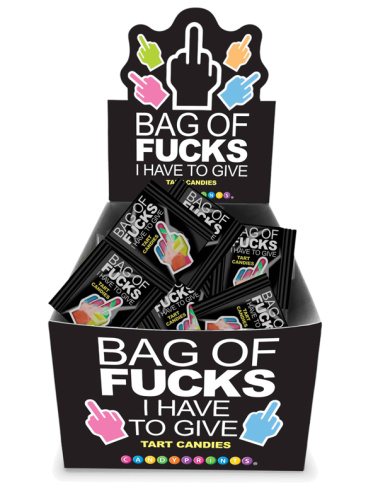 Bag of Fucks I Have to Give Display of 100 Count