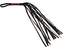 Sex and Mischief Stripe Flogger - Red and Black