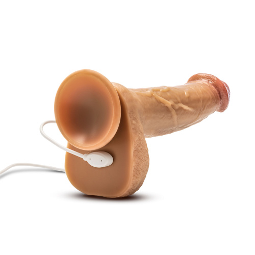Dr. Skin Silicone - Dr. Phillips - 8.5 Inch  Thrusting Dildo - Tan  5
