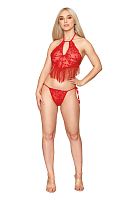 Camisole and G-String - One Size - Ruby