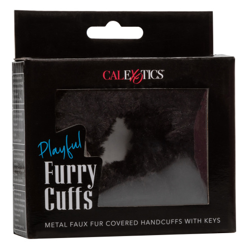 Playful Furry Cuffs - Black  2
