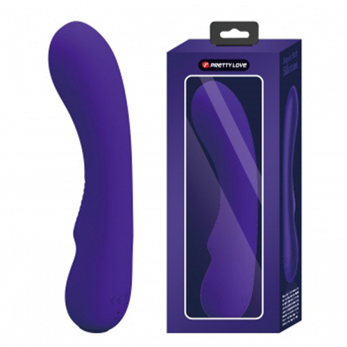 Matt Super Soft Silicone Vibrator - Purple  2