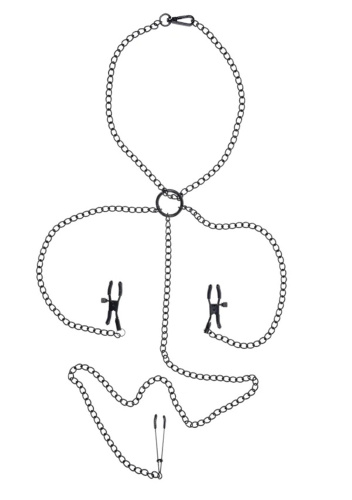 Saffron Nipple to Clit Set - Black  5