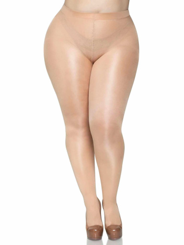 Suki Plus Sheer Tights - Queen - Nude  4