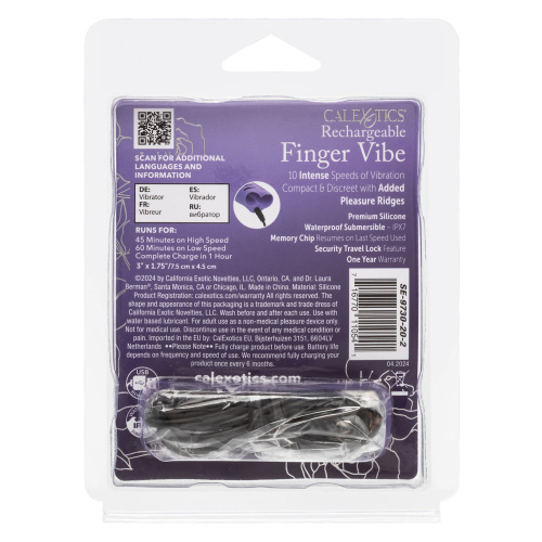 Dr. Laura Berman Rechargeable Finger Vibe - Purple  2