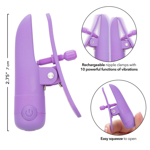 Nipple Play - Nipplettes - Purple Rechargeable  3