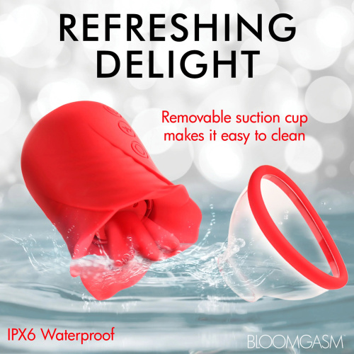 Lily Lover Sucking and Vibrating Clitoral Stimulator- Red  5