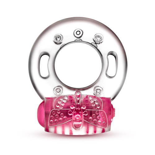 Play With Me - Arouser Vibrating C-Ring - Pink  4