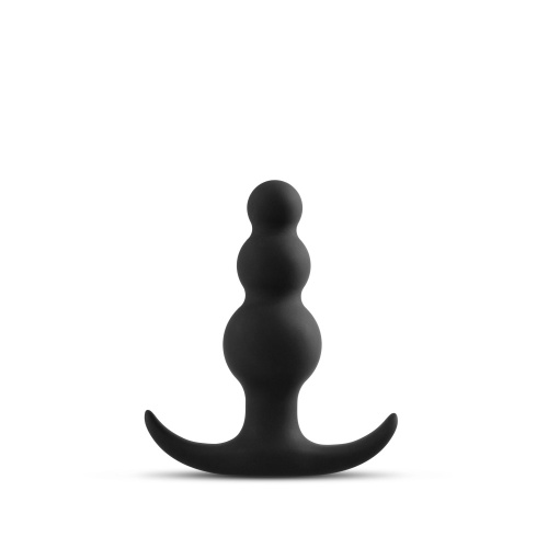 Anal Adventures Platinum - Beaded Plug - Black  2