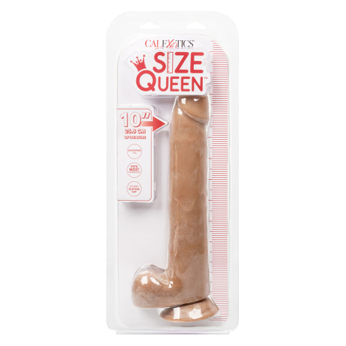 Size Queen 10 inch/25.5 Cm - Brown  2