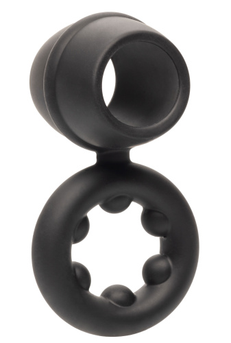 Alpha Liquid Silicone Dual Support Magnum Ring - Black  3