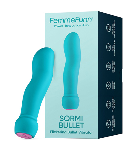 Sormi Bullet Flickering Bullet Vibrator -Turquoise  2