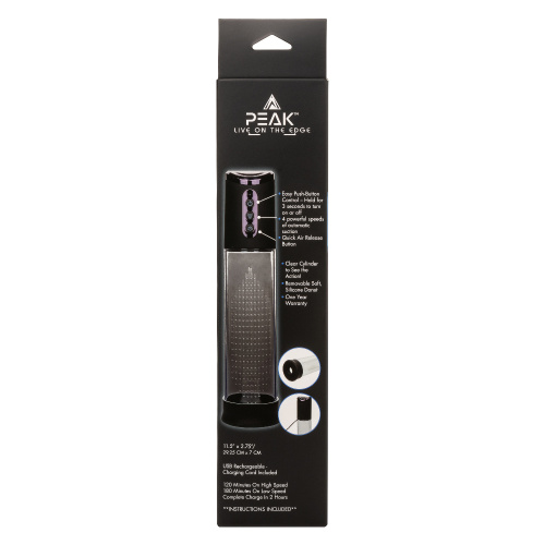 Peak Rechargeable Pump - Black/clear  2