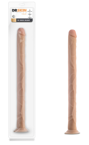 Dr. Skin - 19 Inch Dildo - Beige  5