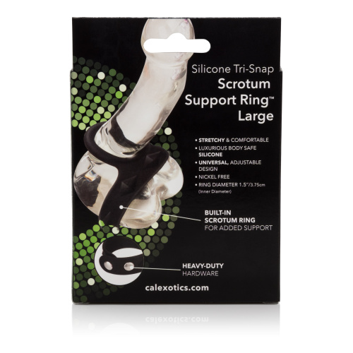Silicone Tri-Snap Scrotum Support Ring - Large  2