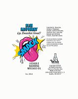 Smack Warming and Lickable Massage Oil - Blue  Raspberry 2 Oz