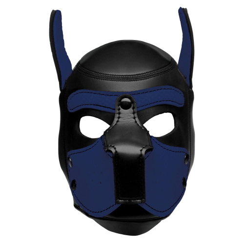 Spike Neoprene Puppy Hood - Blue  5