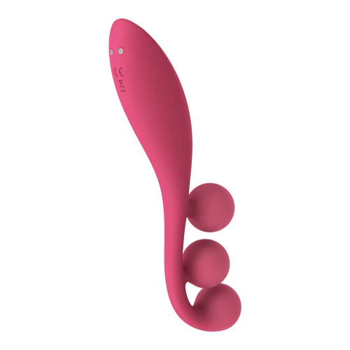Tri Ball 1 Lay on Vibrator - Red  2