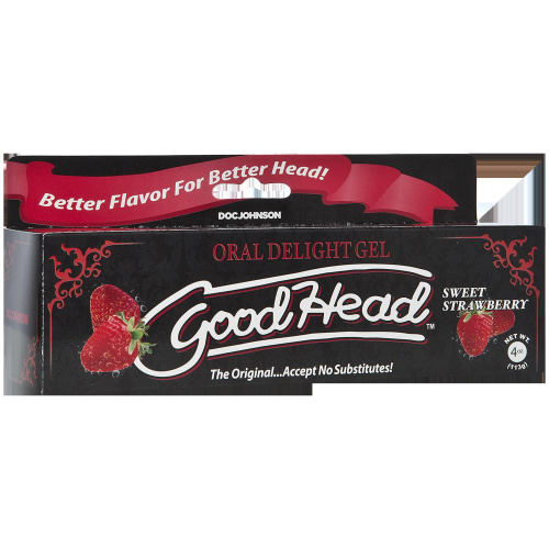 Good Head Oral Delight Gel 4 Oz - Sweet Strawberry  2