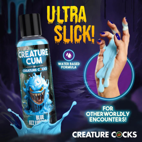 Creature Cum Blue Water-Based Lubricant 4oz  4