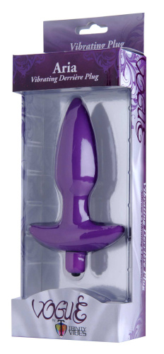Aria Vibrating Silicone Anal Plug - Medium  2