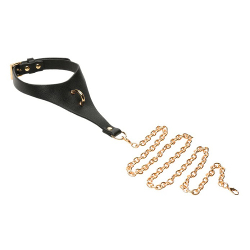 Captivate Collar With Body Chain - Black  2