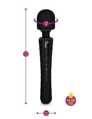 Obsession Wand Massager - Black  2