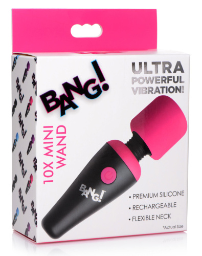 Bang - 10x Vibrating Mini Silicone Wand - Pink  4