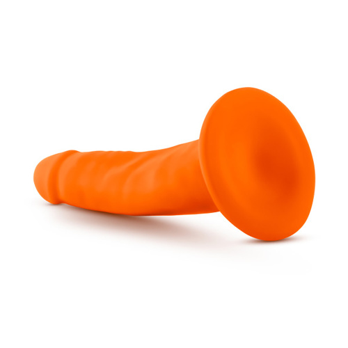 Neo - 5.5 Inch Dual Density Cock - Neon Orange  5
