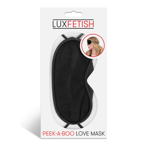 Peek-a-Boo Love Mask - Black  2