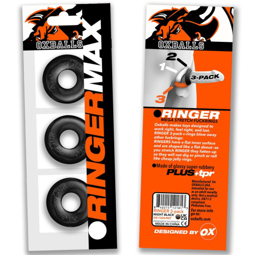 Ringer Max 3-Pack - Black  3