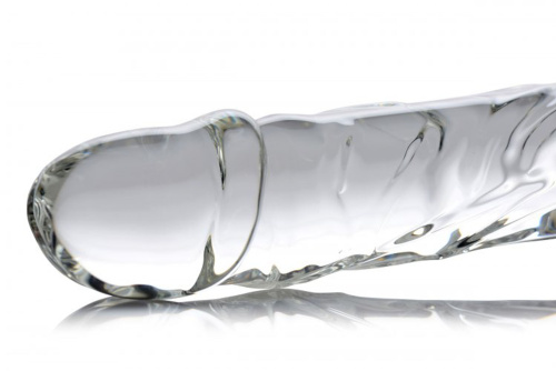 Brutus Glass Dildo Thruster - Clear  3