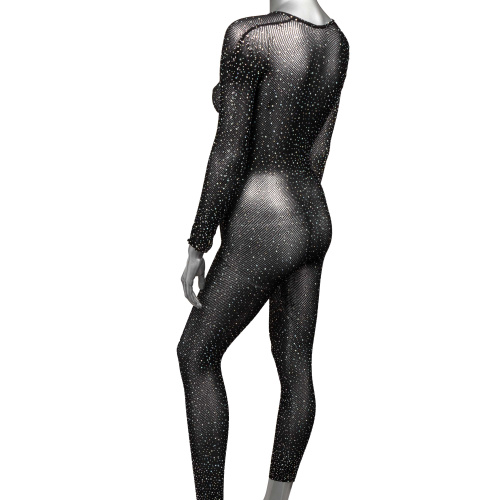 Radiance Crotchless Full Body Suit - One Size - Black  3