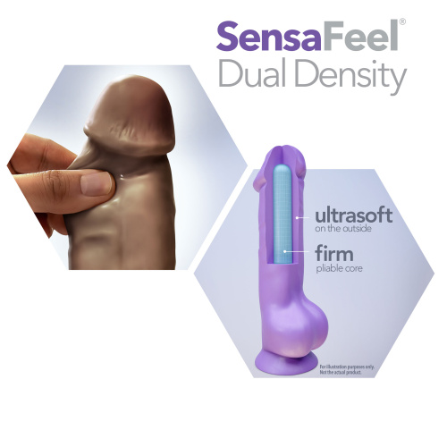 Au Natural - 9 Inch Dildo With Suction Cup -  Chocolate  4