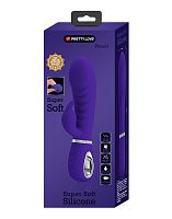 Prescott Super Soft Rabbit Silicone Vibrator -  Purple