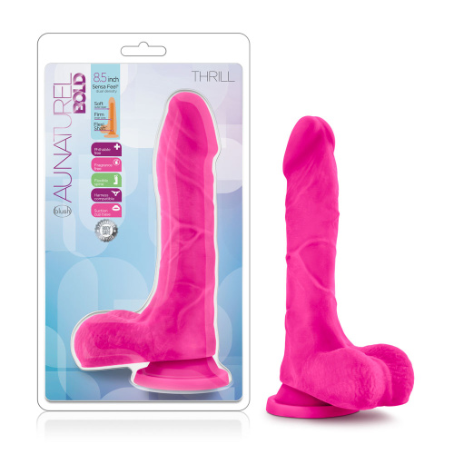 Au Natural - Bold - Thrill - 8.5 Inch Dildo -  Pink  3