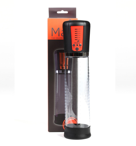 Jackson Rechargeable Penis Vacuum Pump - Orange  4