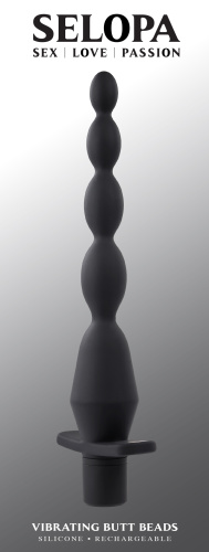 Vibrating Butt Beads - Black  2