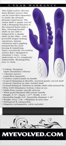 Lick Me - Triple Stim Vibe - Purple  4
