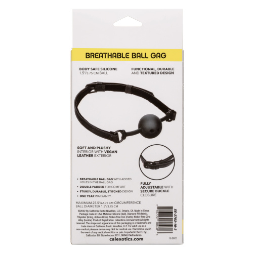 Boundless Breathable Ball Gag - Black  2