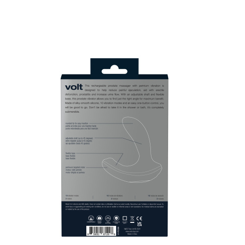 Volt Rechargeable Prostate Vibe - Black  3