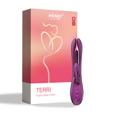 Terri - App Controlled Tapping Rabbit Vibrator -  Purple  3