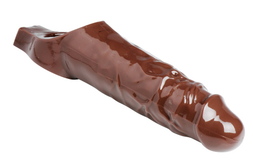 Really Ample Penis Enhancer Sheath - Brown  4