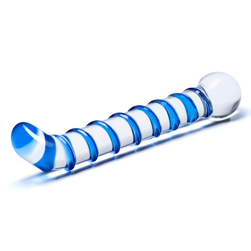Mr. Swirly 6.5 Inch G-Spot Glass Dildo  2